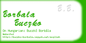 borbala buczko business card